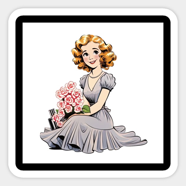 Mary Pickford Sticker by ComicsFactory